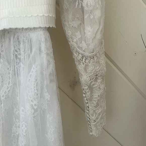 Priscilla of Boston vintage 1980’s lace wedding dress - Picture 12 of 16